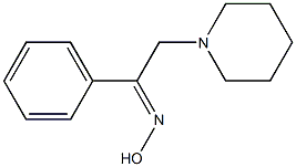 1-phenyl-2-piperidinoethan-1-one oxime Structure