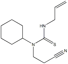 N'-allyl-N-(2-cyanoethyl)-N-cyclohexylthiourea 구조식 이미지