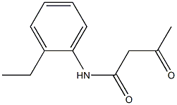 N-(2-ethylphenyl)-3-oxobutanamide 구조식 이미지