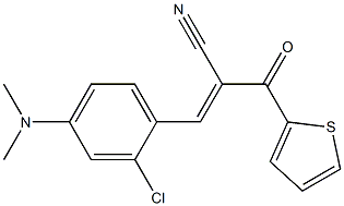 3-[2-chloro-4-(dimethylamino)phenyl]-2-(2-thienylcarbonyl)acrylonitrile Structure