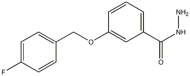 3-[(4-fluorobenzyl)oxy]benzenecarbohydrazide 구조식 이미지