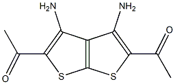 1-(5-acetyl-3,4-diaminothieno[2,3-b]thiophen-2-yl)ethan-1-one 구조식 이미지