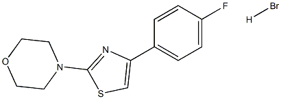 4-[4-(4-fluorophenyl)-1,3-thiazol-2-yl]morpholine hydrobromide 구조식 이미지