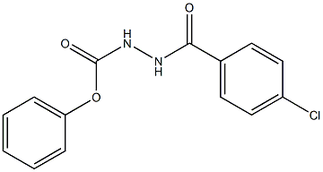 phenyl 2-(4-chlorobenzoyl)hydrazine-1-carboxylate 구조식 이미지