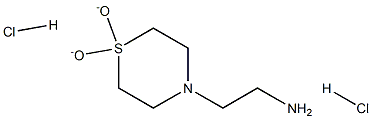 2-(1,1-dioxidothiomorpholin-4-yl)ethanamine dihydrochloride 구조식 이미지