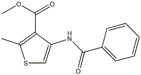 methyl 4-(benzoylamino)-2-methylthiophene-3-carboxylate 구조식 이미지