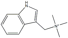 1H-indol-3-yl-N,N,N-trimethylmethanaminium Structure