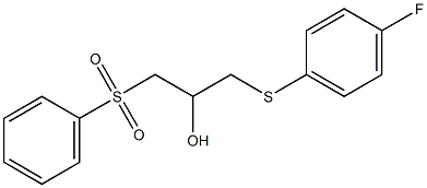 1-[(4-fluorophenyl)sulfanyl]-3-(phenylsulfonyl)-2-propanol 구조식 이미지