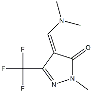 4-[(dimethylamino)methylidene]-1-methyl-3-(trifluoromethyl)-4,5-dihydro-1H- pyrazol-5-one Structure