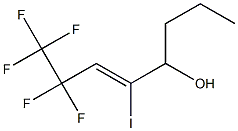 7,7,8,8,8-pentafluoro-5-iodooct-5-en-4-ol 구조식 이미지