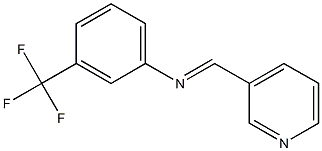 N1-(3-pyridylmethylidene)-3-(trifluoromethyl)aniline Structure