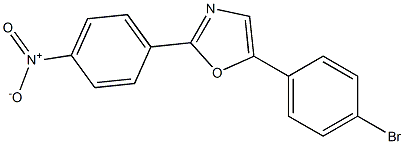 5-(4-bromophenyl)-2-(4-nitrophenyl)-1,3-oxazole Structure