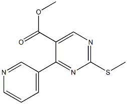 methyl 2-(methylsulfanyl)-4-(3-pyridinyl)-5-pyrimidinecarboxylate Structure