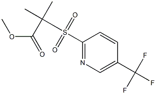 methyl 2-methyl-2-{[5-(trifluoromethyl)-2-pyridyl]sulfonyl}propanoate 구조식 이미지