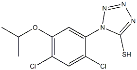1-(2,4-dichloro-5-isopropoxyphenyl)-1H-1,2,3,4-tetraazole-5-thiol Structure
