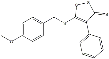 5-[(4-methoxybenzyl)thio]-4-phenyl-3H-1,2-dithiole-3-thione Structure