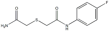 N1-(4-fluorophenyl)-2-[(2-amino-2-oxoethyl)thio]acetamide 구조식 이미지