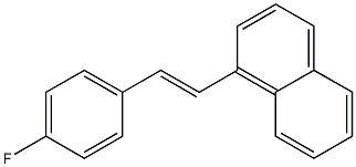 1-(4-fluorostyryl)naphthalene 구조식 이미지