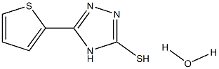 5-(2-thienyl)-4H-1,2,4-triazole-3-thiol hydrate 구조식 이미지