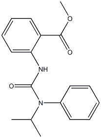 methyl 2-{[(isopropylanilino)carbonyl]amino}benzenecarboxylate 구조식 이미지