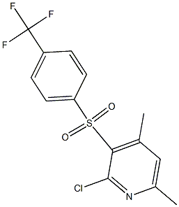 2-chloro-4,6-dimethyl-3-pyridinyl 4-(trifluoromethyl)phenyl sulfone Structure
