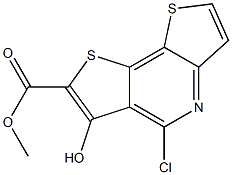 methyl 5-chloro-6-hydroxydithieno[3,2-b:2,3-d]pyridine-7-carboxylate Structure