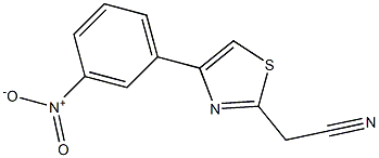 2-[4-(3-nitrophenyl)-1,3-thiazol-2-yl]acetonitrile Structure