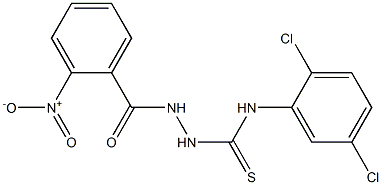 N1-(2,5-dichlorophenyl)-2-(2-nitrobenzoyl)hydrazine-1-carbothioamide 구조식 이미지