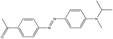 1-[4-(2-{4-[isopropyl(methyl)amino]phenyl}diaz-1-enyl)phenyl]ethan-1-one Structure