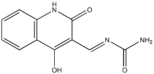 N-[(4-hydroxy-2-oxo-1,2-dihydroquinolin-3-yl)methylidene]urea 구조식 이미지