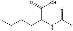 2-(acetylamino)hexanoic acid Structure