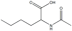 2-(acetylamino)hexanoic acid 구조식 이미지