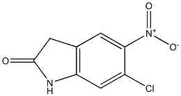 6-chloro-5-nitro-1,3-dihydro-2H-indol-2-one Structure