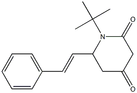 1-(tert-butyl)-6-styryldihydro-2,4(1H,3H)-pyridinedione Structure