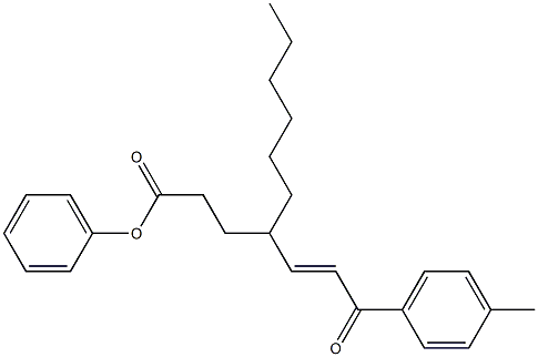 4-[(E)-3-(4-methylphenyl)-3-oxo-1-propenyl]phenyl decanoate Structure