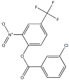 2-nitro-4-(trifluoromethyl)phenyl 3-chlorobenzoate 구조식 이미지