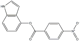 1H-indol-4-yl 4-nitrobenzoate 구조식 이미지