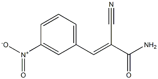 2-cyano-3-(3-nitrophenyl)acrylamide Structure