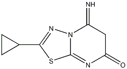 2-cyclopropyl-5-imino-6,7-dihydro-5H-pyrimido[2,1-b][1,3,4]thiadiazol-7-one Structure