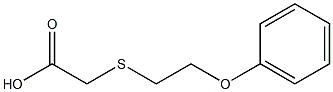 2-[(2-phenoxyethyl)sulfanyl]acetic acid 구조식 이미지