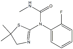 N-(5,5-dimethyl-4,5-dihydro-1,3-thiazol-2-yl)-N-(2-fluorophenyl)-N'-methylurea 구조식 이미지