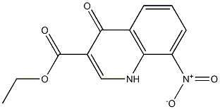 ethyl 8-nitro-4-oxo-1,4-dihydroquinoline-3-carboxylate Structure