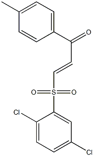 3-[(2,5-dichlorophenyl)sulfonyl]-1-(4-methylphenyl)prop-2-en-1-one 구조식 이미지