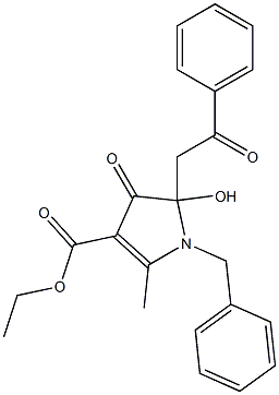 ethyl 1-benzyl-5-hydroxy-2-methyl-4-oxo-5-(2-oxo-2-phenylethyl)-4,5-dihydro -1H-pyrrole-3-carboxylate 구조식 이미지