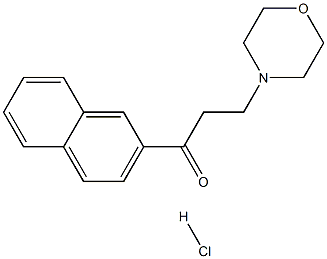 3-morpholino-1-(2-naphthyl)propan-1-one hydrochloride 구조식 이미지