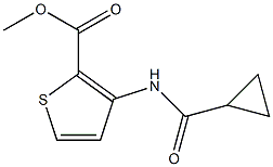 methyl 3-[(cyclopropylcarbonyl)amino]thiophene-2-carboxylate Structure