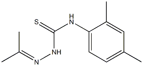 N1-(2,4-dimethylphenyl)-2-(1-methylethylidene)hydrazine-1-carbothioamide Structure