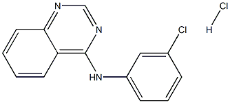 N4-(3-chlorophenyl)quinazolin-4-amine hydrochloride Structure