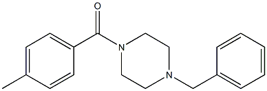 (4-benzylpiperazino)(4-methylphenyl)methanone 구조식 이미지