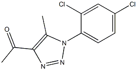 1-[1-(2,4-dichlorophenyl)-5-methyl-1H-1,2,3-triazol-4-yl]ethan-1-one 구조식 이미지